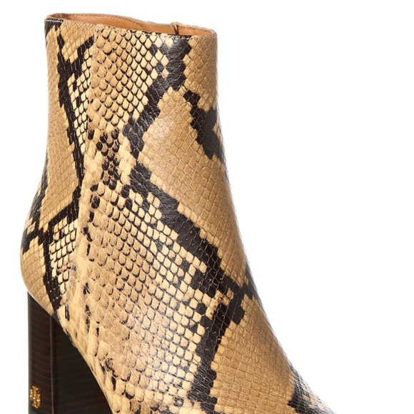 New size 11 tory Burch Snake-Embossed Leather Bootie - Picture 2 of 3
